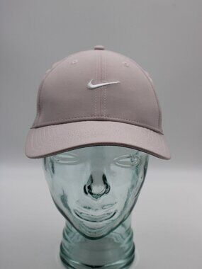 Nike Dri Fit Club Cap Golf Hat Size S/M Lilac Gray Snapback Hat Embroidered Logo